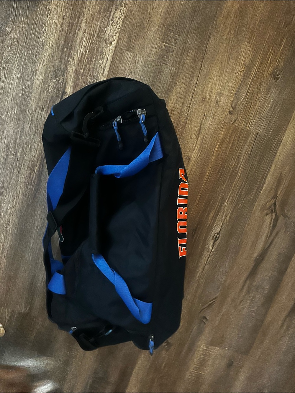Florida Gators Logo Black and Blue Duffle Bag
